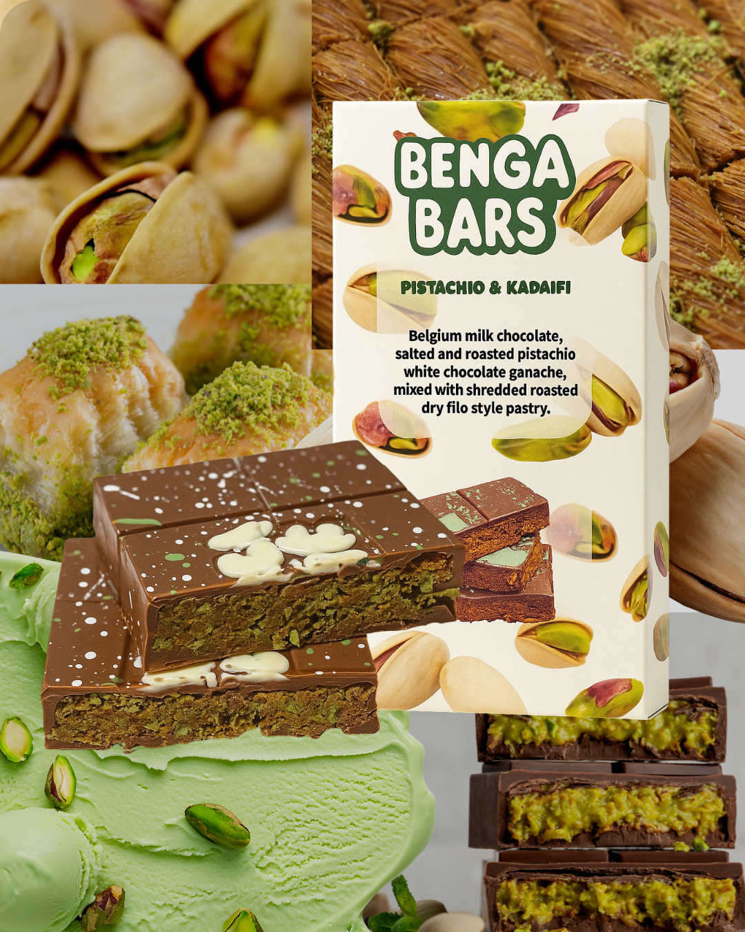 Pistachio and Knafeh bar