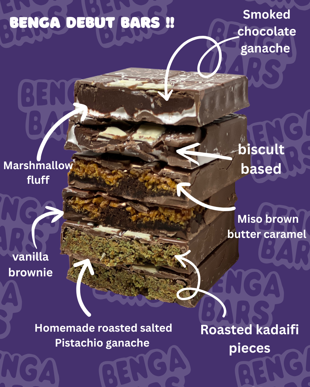 Pistachio and Knafeh bar